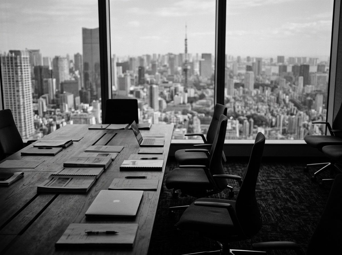 東京のオフィスの会議室